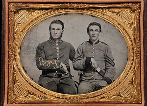 Captain Charles A. and Sergeant John M. Hawkins, Company E, "Tom Cobb Infantry," Thirty-eighth Regiment, Georgia Volunteer Infantry
